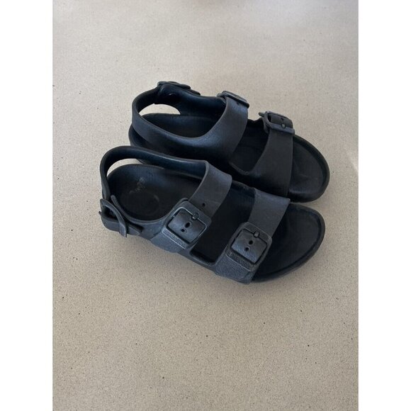 Birkenstock Other - Birkenstock Arizona Essentials Kids Size 28 10 Black Rubber Straps